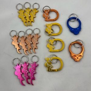 Grateful Dead Bottle Openers & Carabiner key chains